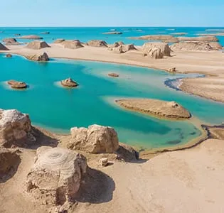 Wusuete Water Yadan — the world's only water Yadan landform